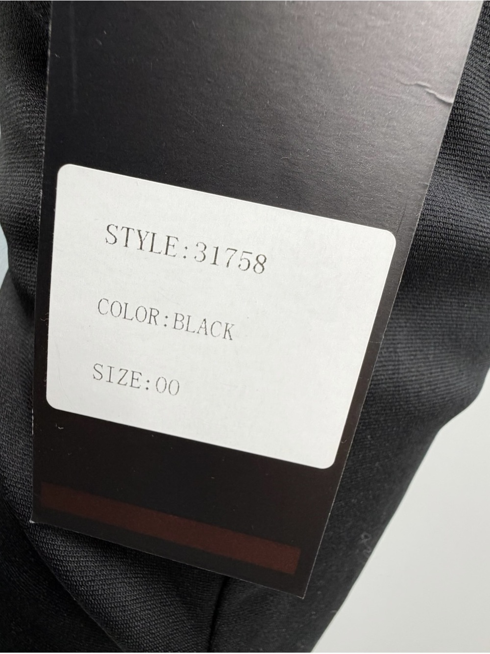 NWT La Femme 31758 Black Strappy Back Mini Dress Size 00 - Picture 10 of 10